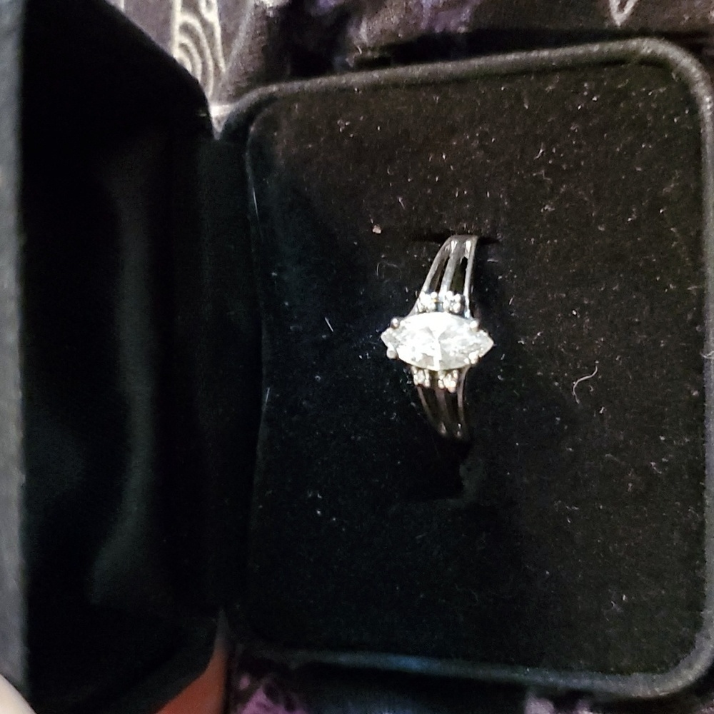 Sterling Silver Engagement Ring